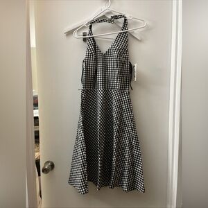Black and White Checkered Dress